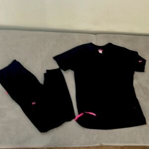 Koi Lite size small black scrubs